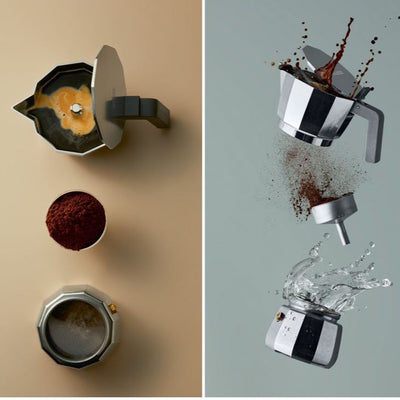 Alessi Moka Pot, Designer David Chipperfield, Coffee Maker, Stovetop, Espresso Maker