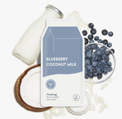 Plant-Based Sheet Mask, Blueberry Coconut Milk