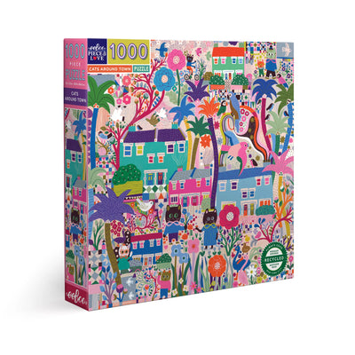 Cats Around Town 1000 Piece Puzzle