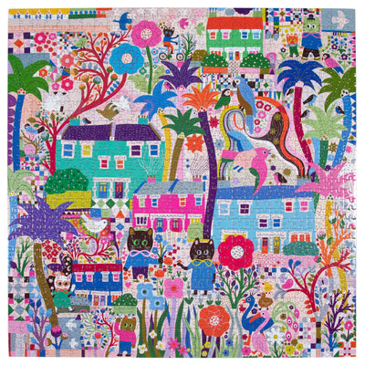 Cats Around Town 1000 Piece Puzzle