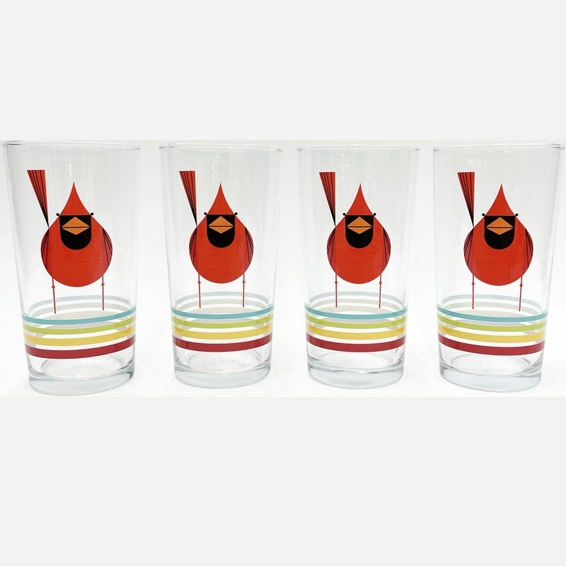 Charley Harper, Cardinal Close-Up Glasses