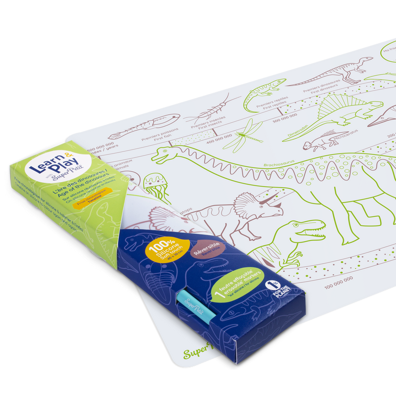 Coloring Placemat Kit - Dino