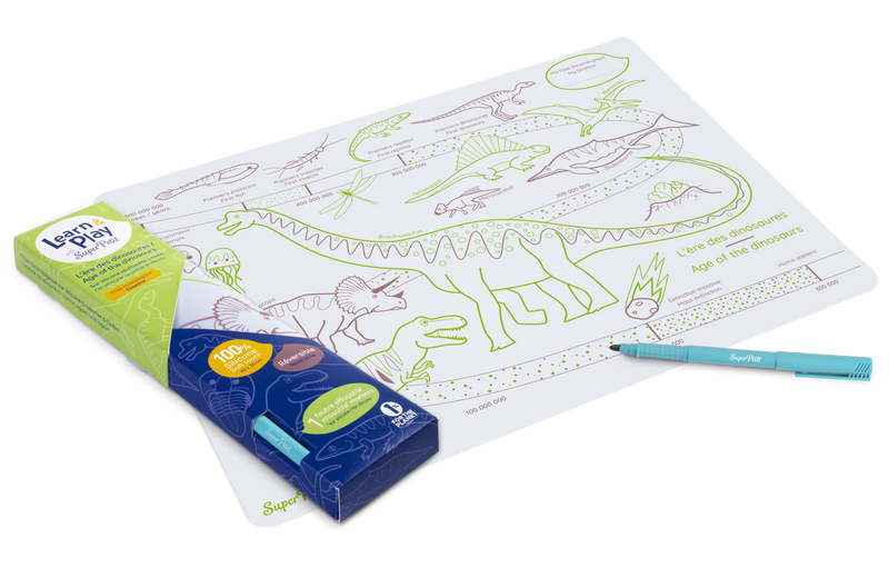 Coloring Placemat Kit - Dino