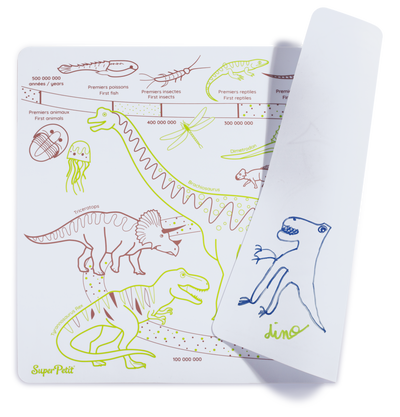 Coloring Placemat Kit - Dino