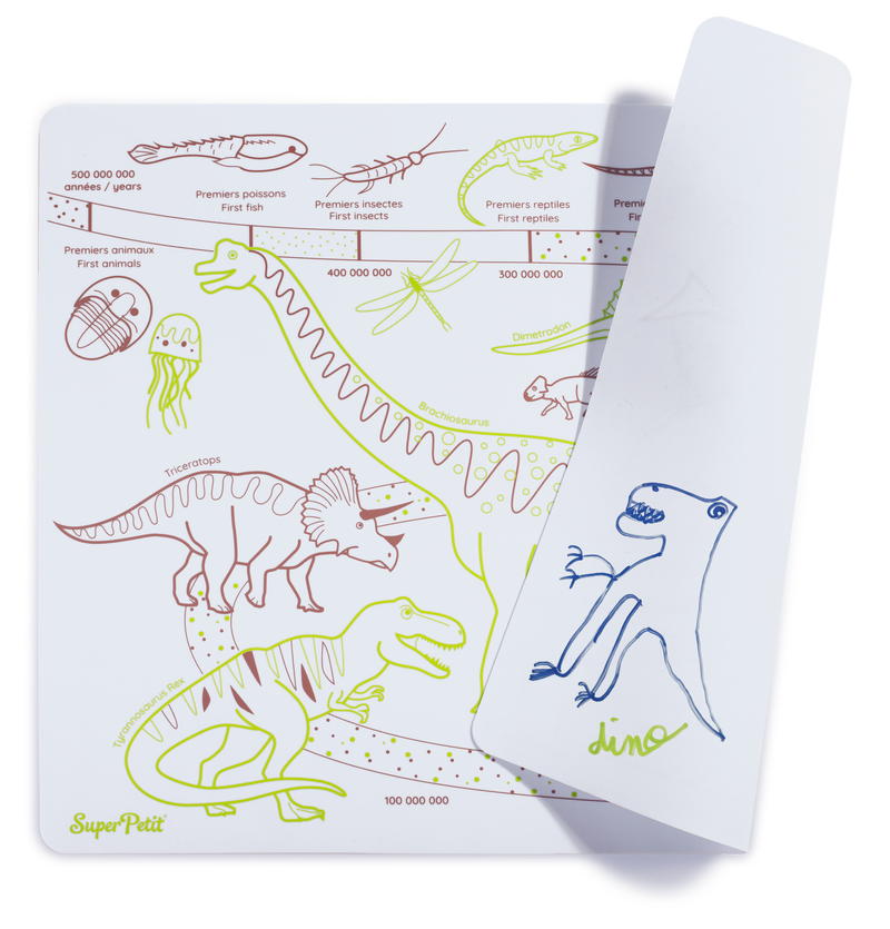 Coloring Placemat Kit - Dino