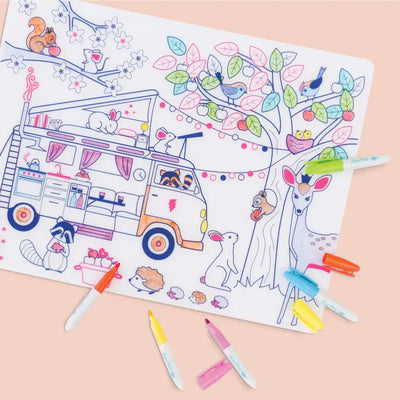 Coloring Placemat Kit - Dream Van