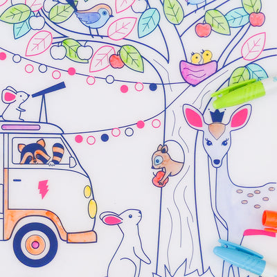 Coloring Placemat Kit - Dream Van