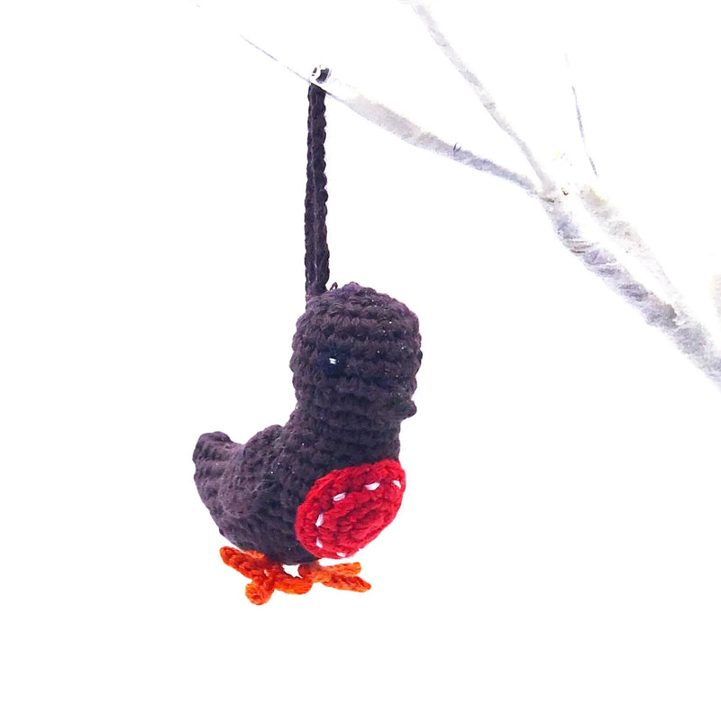 Crocheted Christmas Decoration Robin