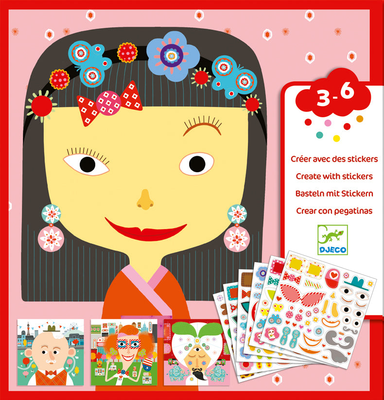 Sticker Kit, Make-A-Face