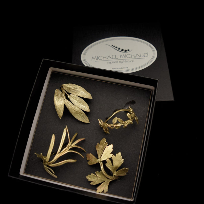 Michael Michaud Design, Herb Napkin Rings (4)