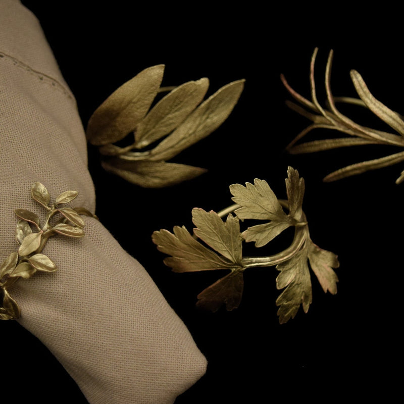 Michael Michaud Design, Herb Napkin Rings (4)