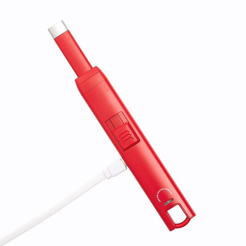 USB Rechargeable Candle Lighter, Matte Red