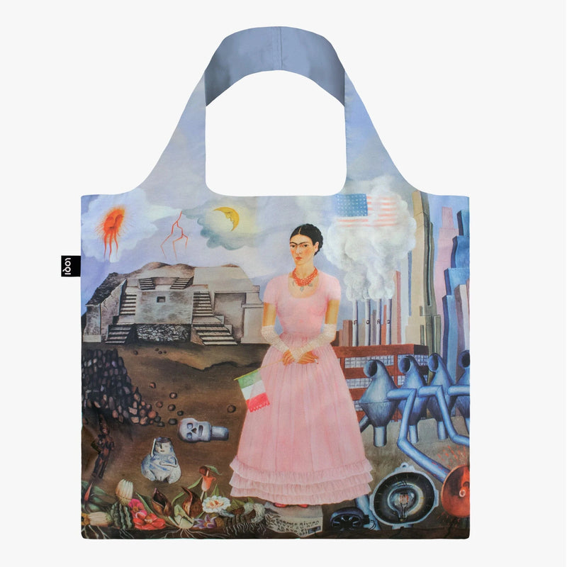 Frida Kahlo, Self Portrait of the Borderline Recycled Bag