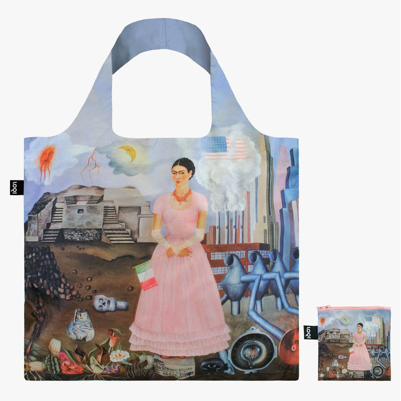 Frida Kahlo, Self Portrait of the Borderline Recycled Bag