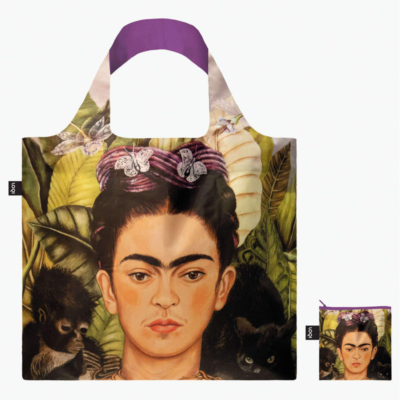 Frida Kahlo Self Portait with Hummingbird Bag