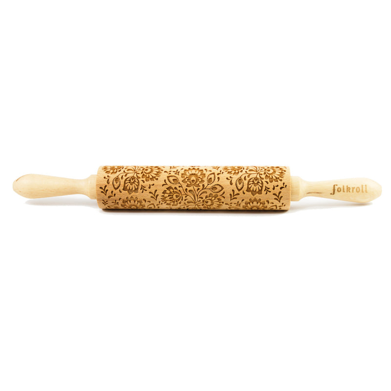 Folk Floral Rolling Pin