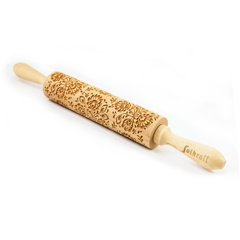 Folk Floral Rolling Pin