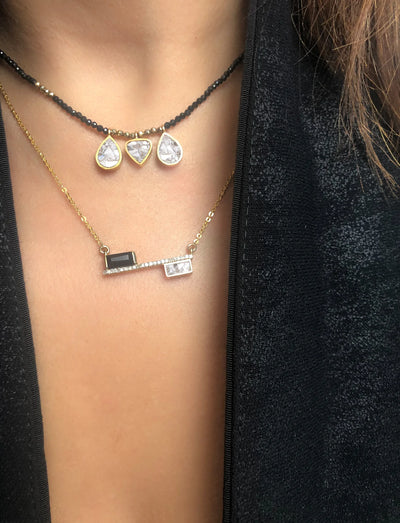 Wythe Necklace with Gold Pyrite