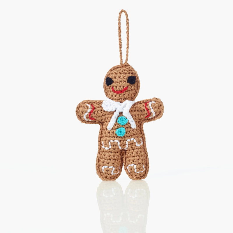 Crocheted Christmas Decoration Gingerbread Man