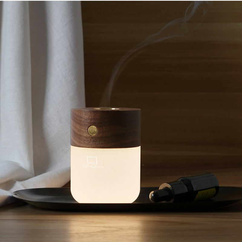 Gingko, Smart Diffuser Lamp, Walnut