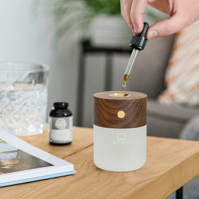 Gingko, Smart Diffuser Lamp, Walnut