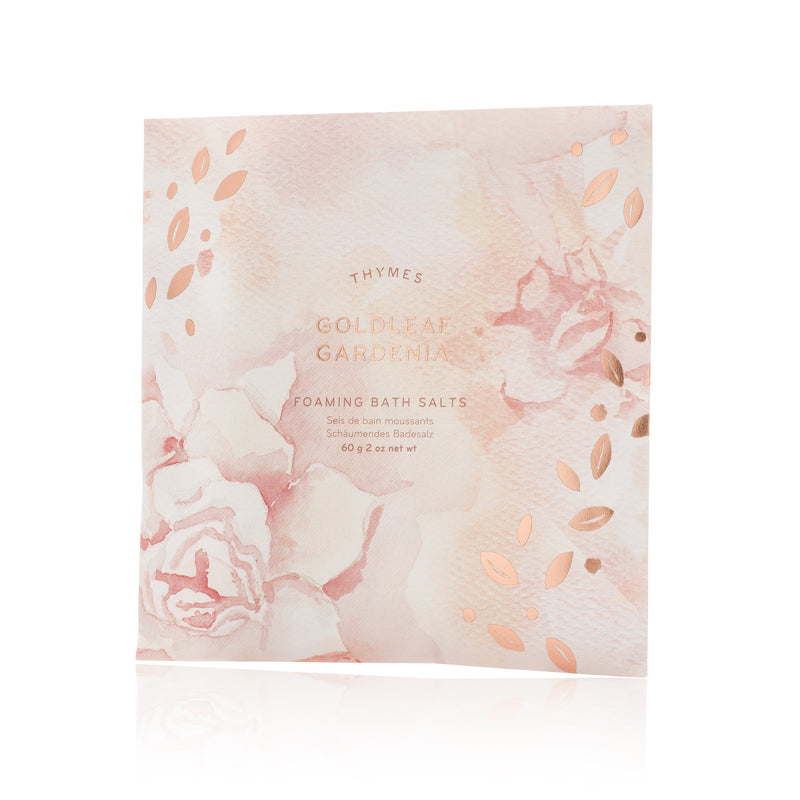 Thymes, Goldleaf Gardenia Foaming Bath Salts Envelope