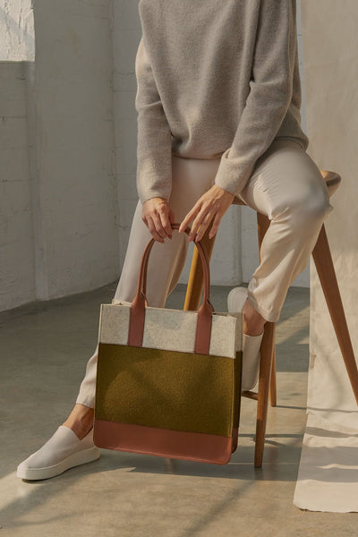 Graf Lantz, Jaunt Merino Wool Felt Tote in Charcoal