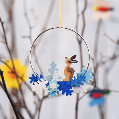 Graupner Ring Ornament "Brown Rabbit"