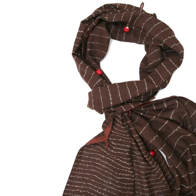 Handprinted Fine Wool Scarf