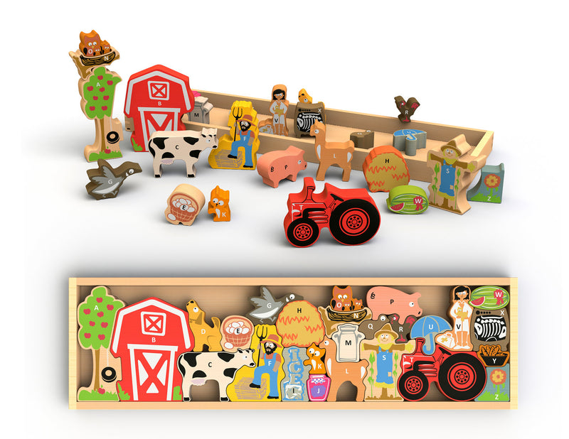 Farm A to Z Puzzle & Playset