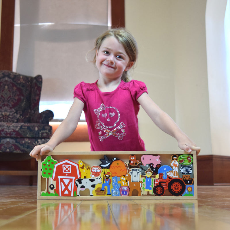Farm A to Z Puzzle & Playset