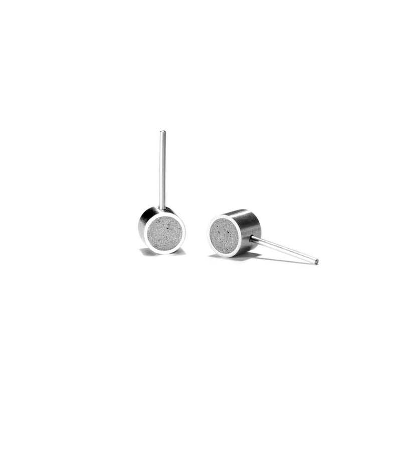 KMe179 Concrete Stud Earrings