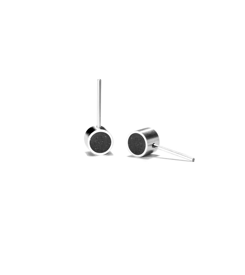 KMe179 Concrete Stud Earrings