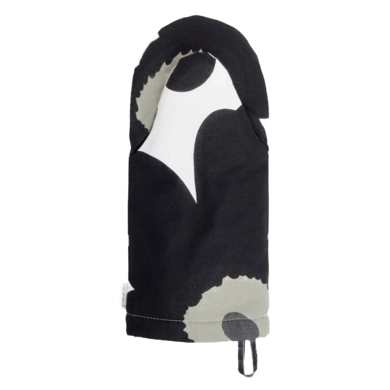 Marimekko, Pieni Unikko Oven Mitt in Black, White, Olive – AKAR Design