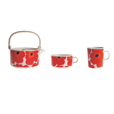 Marimekko, Unikko Teapot in Red and White