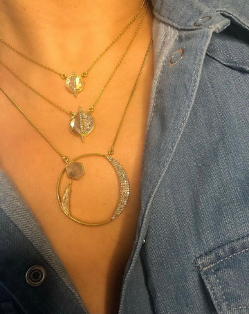 Elson Pendant Necklace with Labradorite
