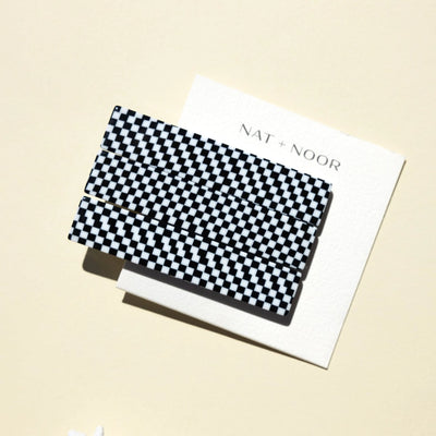 Nat + Noor, Flora In B+W Checkered