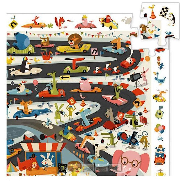 Observation Puzzle, Automobile Rally 54-Piece