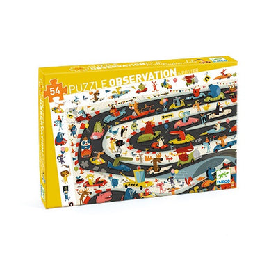 Observation Puzzle, Automobile Rally 54-Piece