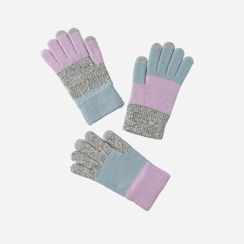 Kids Pair and Spare Gloves in Lilac