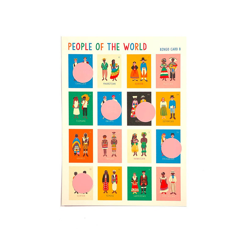 People Of The World Bingo Game