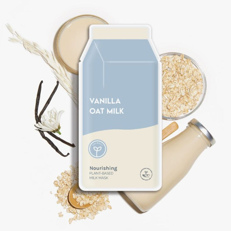 Plant-Based Sheet Mask, Vanilla Oat Milk