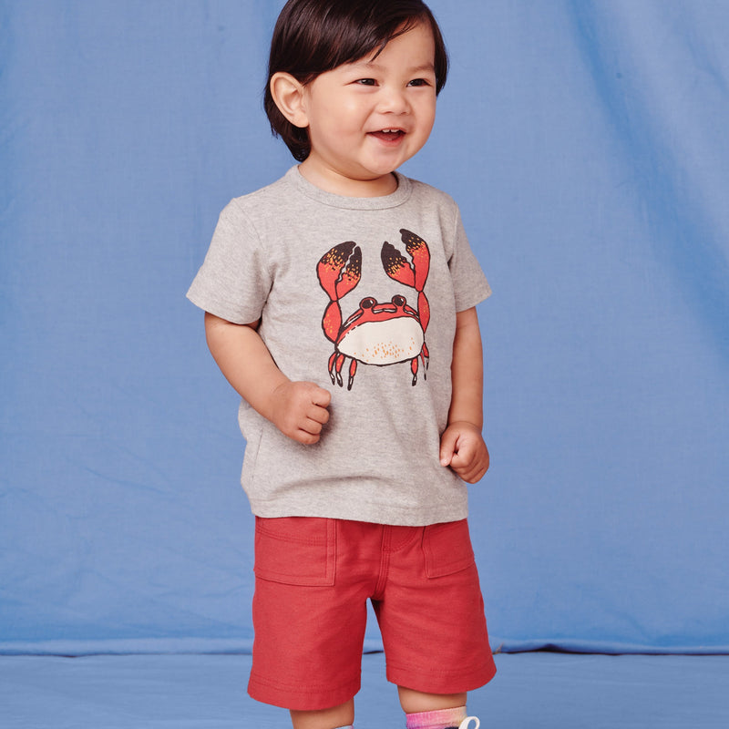 Playwear Baby Shorts, Earth Red