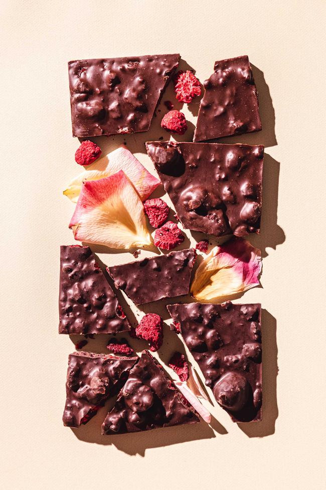Raspberry Rose Dark Chocolate Bar