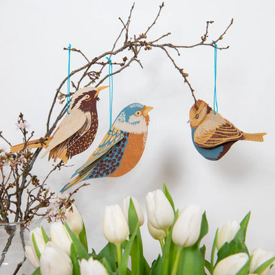 Spring Bird Paper Decorations