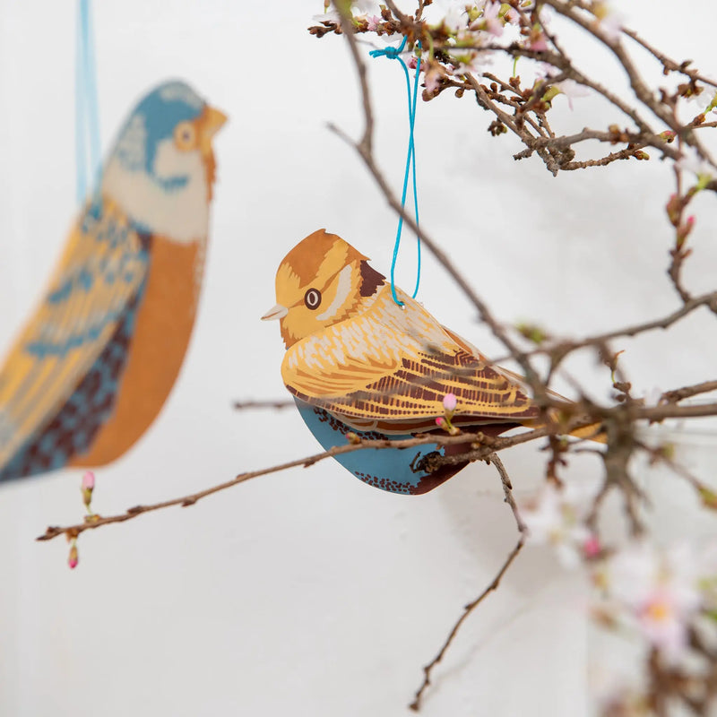 Spring Bird Paper Decorations