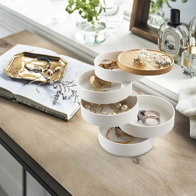 Stacked Jewelry Box, 5-Tier with Lid