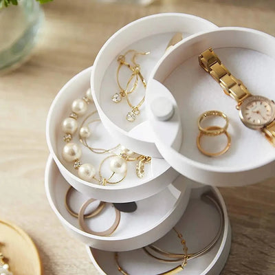 Stacked Jewelry Box, 5-Tier with Lid