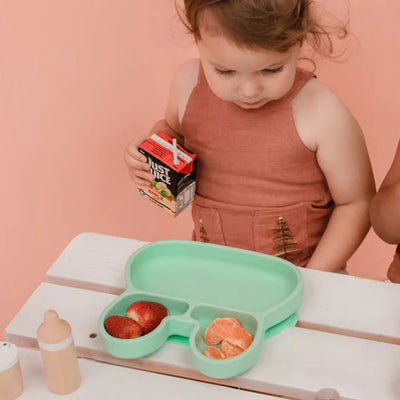 Bunny Stickie Plate in Mint