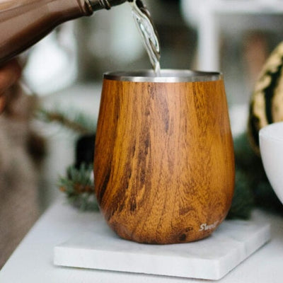 Swell Wine Tumbler, Teak